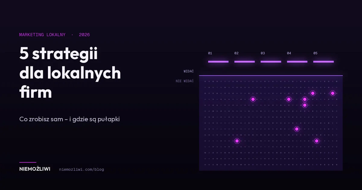 Marketing internetowy dla lokalnych firm: 5 strategii, które działają (i ich pułapki)